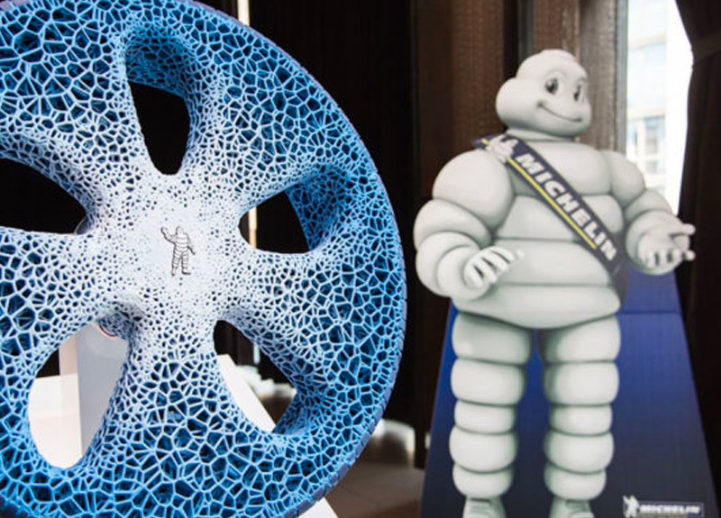 Un prototipo di Michelin mostra gli pneumatici del futuro